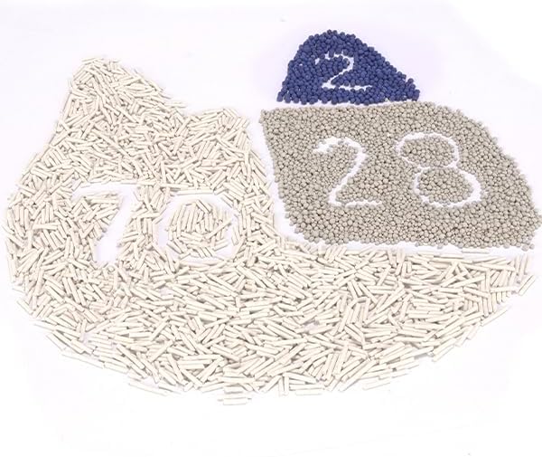 Mixed Cat Litter Fast Clumping,Ultra Absorbent,Natural Ingredients Litter,Water Dissolvable,Dust-Free,Low Tracking Bentonite Tofu Litter Odor Control (Peach, 11 Pounds)