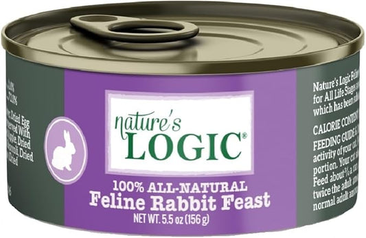 Natures Logic NL00106 Rabbit Feast Canned Feline Food, One Size