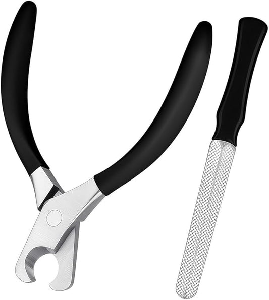 Large Dog Nail Clippers Wide Jaw Opening Heavy Duty Dog Nail Trimmer Cat Claw Clippers(Black)