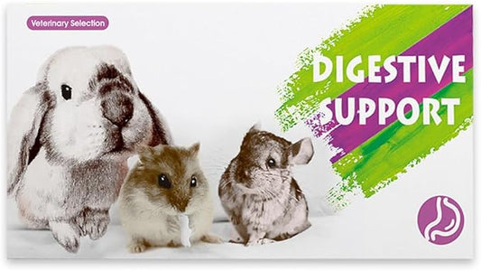 Digestive Support for Rabbits - High Fiber Probiotics, GI Stasis Prevention, Promote Gut Motility, Critical Care Herbivore Supplement, Rabbit & Guinea Pig Treats/Food, 36 Capsules