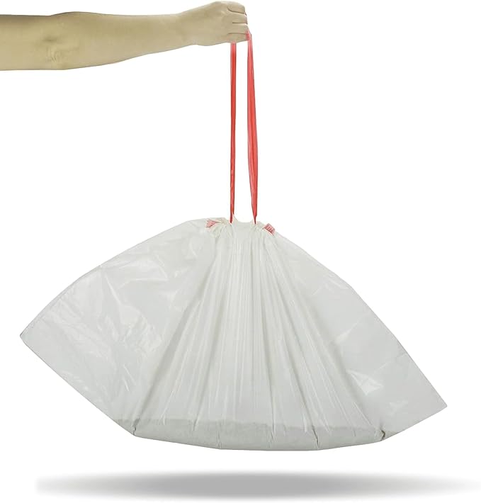 PETSWORLD Cat Litter Box Liners, Heavy Duty Litter Pan Liners Bags with Drawstring for Pet Cat Litter Tray (Unscented) (Extra Large - 36 x 18 Inches, 60 Count)