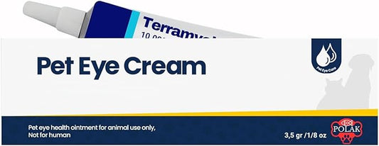 polak Pet Eye Cream Health for Dogs, Cats, Cattle, Sheep, Horse, Bird 1/8 oz /3.5gr, 1 Tube