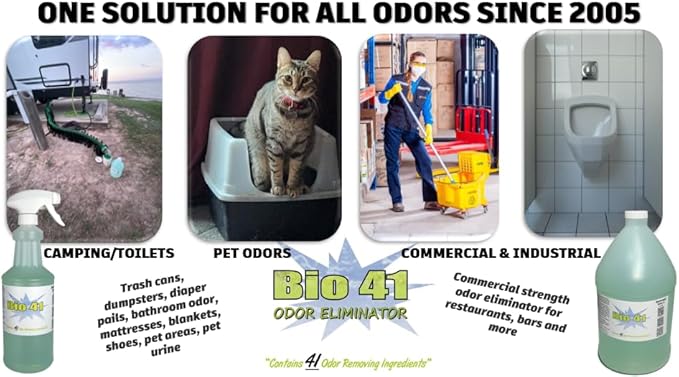 Odor Eliminator, Molecular Technology Since 2005 - Commercial, Industrial, Strong Pet & Urine Odor Remover, Trash Can Deodorizer - 32 Ounce