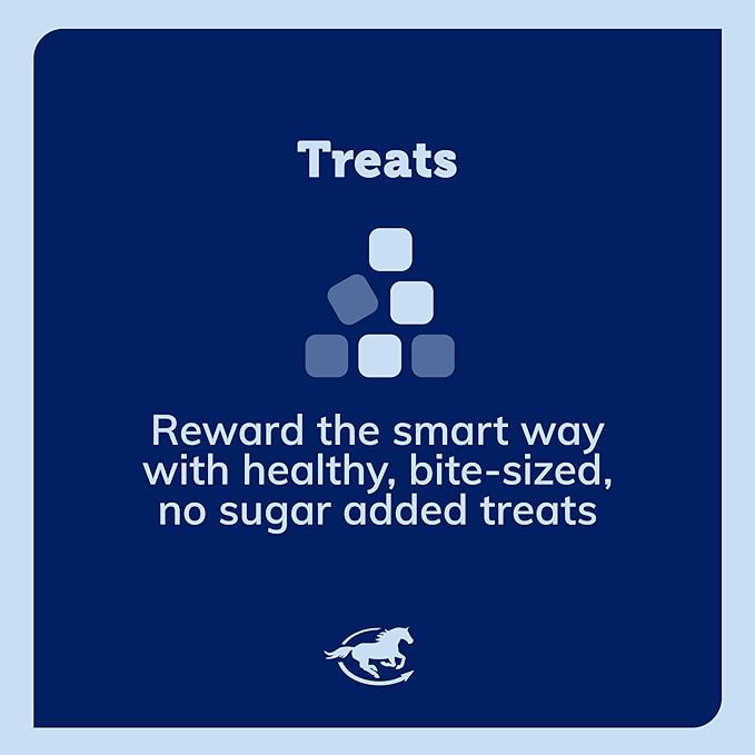 Uckele by SmartEquine Equi Treats Bite-Sized Pellets | Horse Treats with No Sugar Added | High Fiber Cookies for Horses | Suitable Reward for Training | Apple Pie Flavor | 4 lb Bag