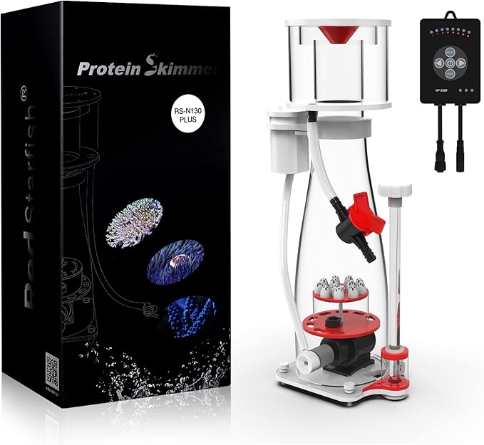 MagTool Aquarium in-Sump DC Protein Skimmer, with Controllable DC Pinwheel Pump for Up to105-135Gal Reef Tank (N130 Plus)