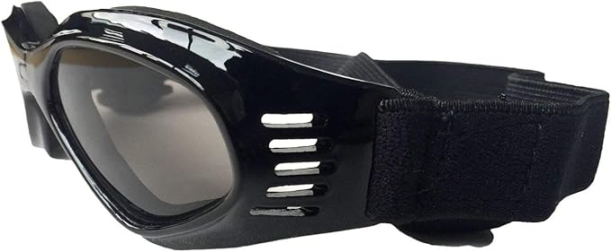 LECONPET Small Dog Sunglasses Waterproof Windproof UV Protection Pet Sunglasses Dog Goggles for Doggy Puppy Cat (Black)