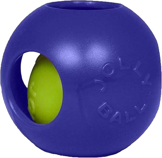 Jolly Pets Teaser Ball Dog Toy, Medium/6 Inches, Blue, 6-Inch Teaser Ball, Blue