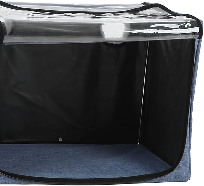 Puppy Nebulization Box, Small Pet Oxygen Inhalation, Cat and Dog Atomization Box Oxygen Inhalation Machine Dedicated Folding Atomization Box Pet Oxygen Therapy Cage for Cough Breathing Treatment Box