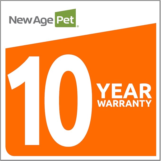 New Age Pet ECOFLEX Dog Crate End Table - Furniture-Style Pet Crate for Crate Trained Dogs - Stainless Steel Tubing & a Latched Closure - 10 Year Manufacturer's Warranty.