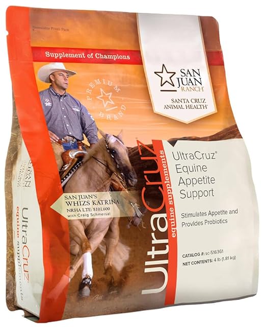 UltraCruz Equine Appetite Booster Supplement for Horses, 4 lb, Pellet (32 Day Supply)