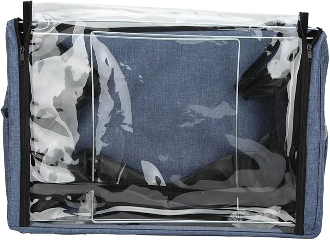 Puppy Nebulization Box, Small Pet Oxygen Inhalation, Cat and Dog Atomization Box Oxygen Inhalation Machine Dedicated Folding Atomization Box Pet Oxygen Therapy Cage for Cough Breathing Treatment Box