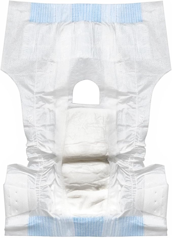 Paw Inspired Disposable Dog Diapers, Female Dog Diapers Ultra Protection, Diapers for Dogs in Heat, Excitable Urination, or Incontinence, XXS 32 Count