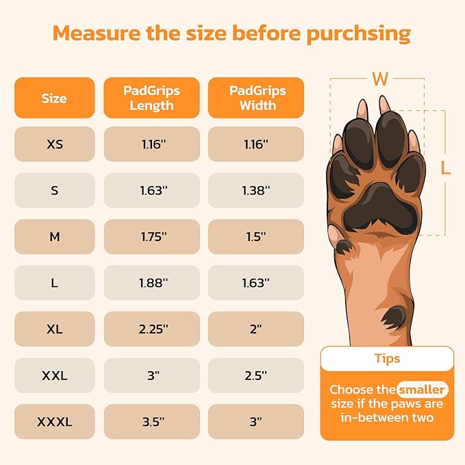 Anti-Slip Dog Paw Protector Pads for Senior Dogs, Dog Paw Blue Stickers with Strong Traction on Hardwood Floor, Dog Essentials,12sets(48pcs) S(4-10lbs)