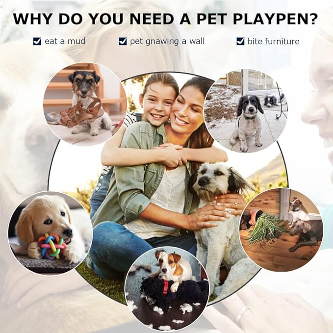 BestPet | Dog Crate | 36" | Black | Foldable Metal Kennel with Double Doors, Secure Slide-Bolt Latches, Leakproof Tray | Portable Dog Cage for Medium Sized Breeds | for Travel, Indoor & Outdoor Use