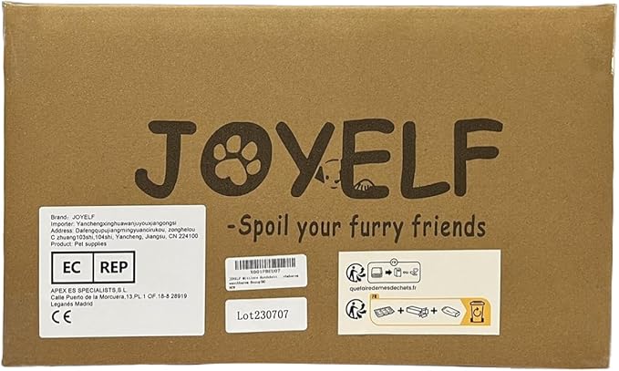 JOYELF Orthopedic Dog Bed for Medium Dogs,U-Shaped Foam Sofa Bed, Bolster Waterproof Pet Bed with Removable Washable Cover and Nonskid Bottom, for Small to Medium Dogs - Khaki