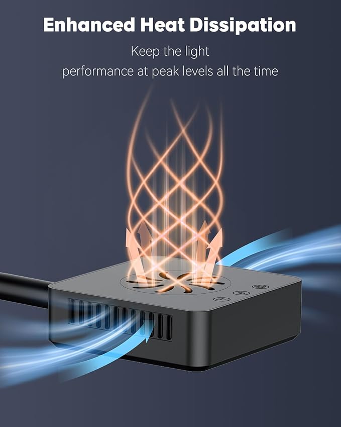 Pawfly 15 W Saltwater Aquarium Light Clip On LED Reef Light for Corals Dimmable LED Aquarium Light with Touch Control Marine Fish Tank Light with Adjustable Brightness Brilliant Blue White Red Lights