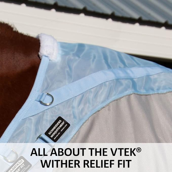 Schneiders Adjusta-Fit Mosquito Mesh Hybrid II Horse Fly Sheets | Ultimate Insect & UV Protection for Equine Comfort