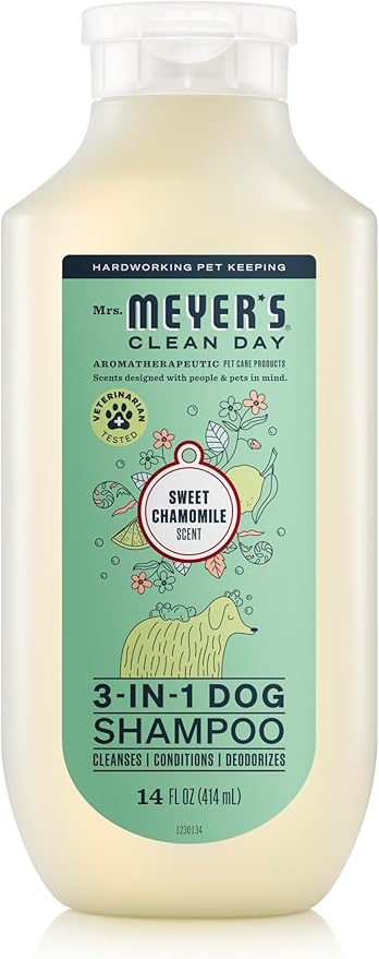 MRS. MEYER'S Clean Day 3 in 1 Dog Shampoo, Sweet Chamomile Scent, 14oz