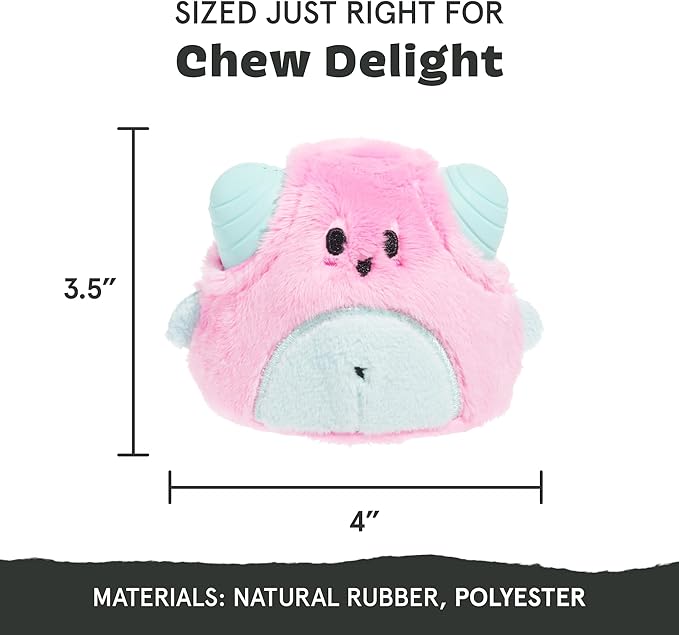 Barkbox Lover Beast Dog Toy for Aggressive Chewers | 2-in-1 Plush & Rubber Dog Toy with Squeaker | Puppy Essentials & Dog Toys to Keep Them Busy