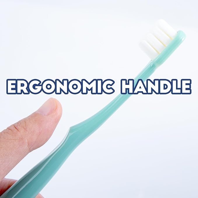 Dog Toothbrush Kit 2 Pack, Ultra Soft Pet Tooth Brush for Medium to Large Dogs & Cats, Animal Teeth Brushing Kit for Easy Dental Cleaning, 2 Pcs, Green