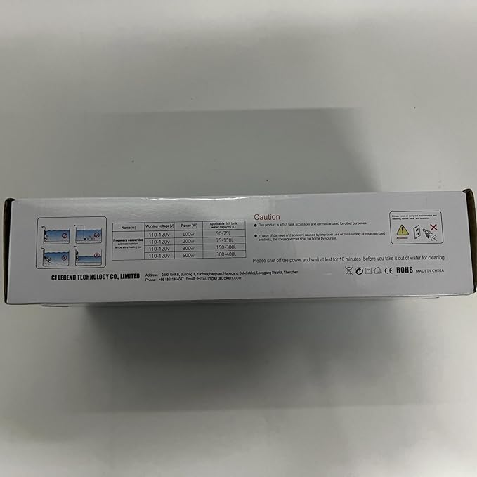 HiTauing Aquarium Heater, 500W Fish Tank Heater with LED Digital Display & 5 Safety Protection, Submersible Aquarium Heater with 2 Suction Cup and 8.2Ft Cord for 75-120 Gallon Fish Tank.