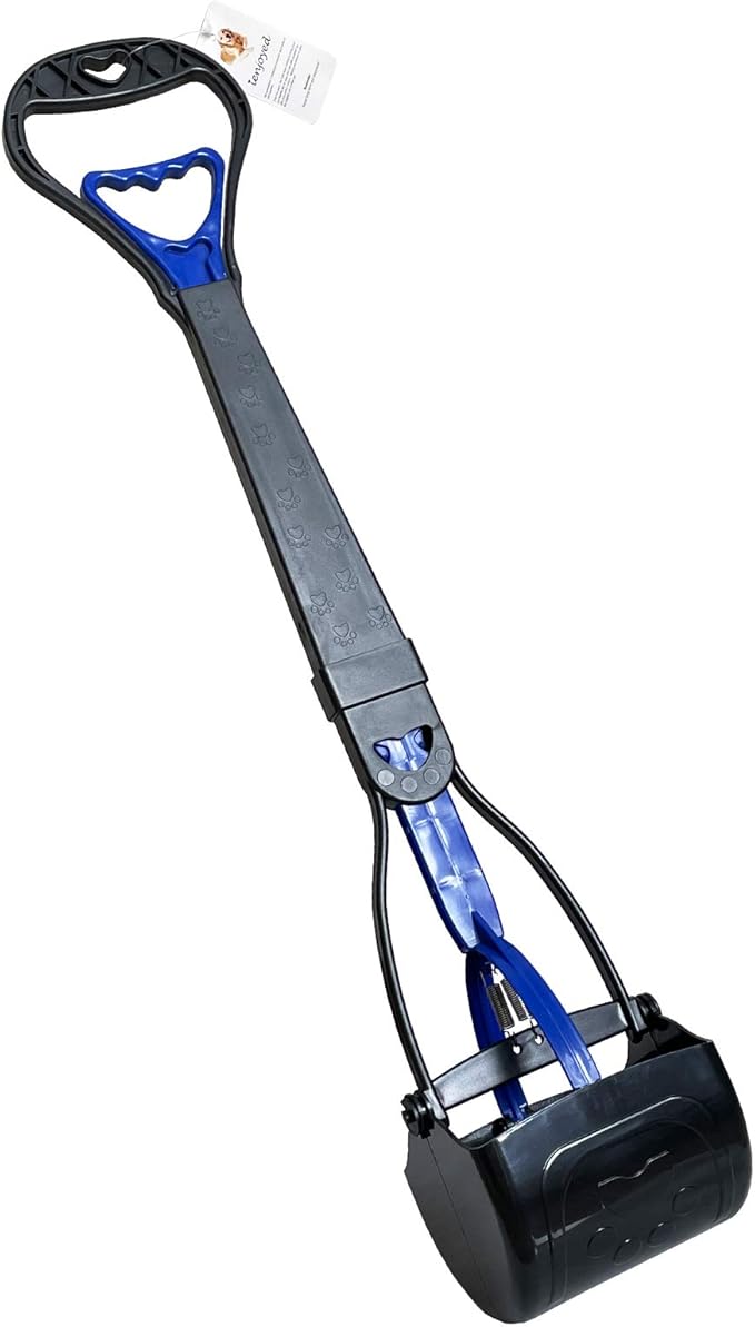 Non-Breakable Pooper Scooper for Large Medium & Small Dogs Heavy Duty, 28“Long Handled Dog Poop Scooper for Grass,Durable Dog Poop Pick Up Tool, Poop Grabber