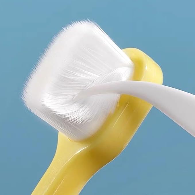 Small Dog Toothbrush Kit, Extra Soft Cat Toothbrush Dental, Easy Teeth Cleaning Head, Pet Deep Clean Dense Brush, Safe and Effective Oral Care, Brush Away Bad Breath, Easy to Handle, 3 Pack