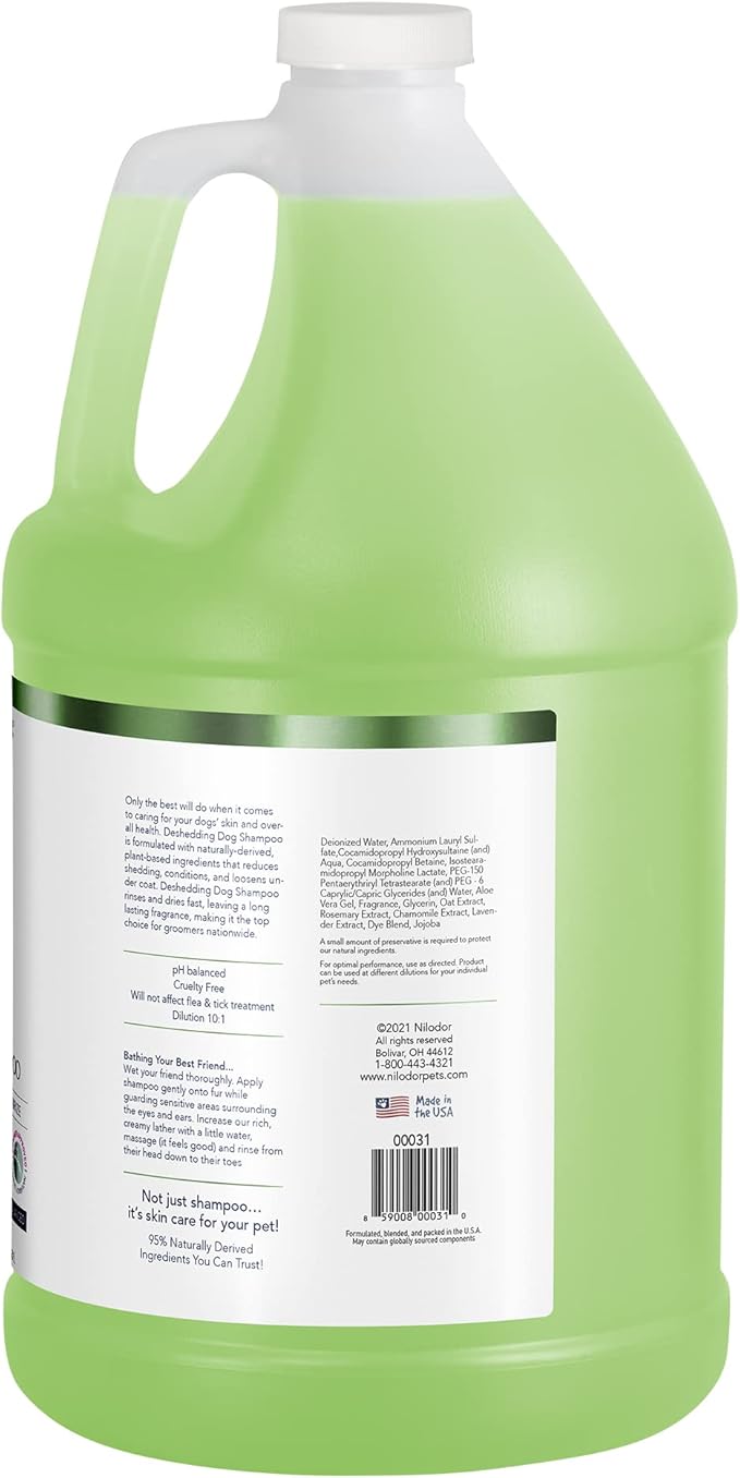 Bobbi Panter Dog Shampoo - Made in USA - All Natural Formula for Heavy Duty Deodorizing & Degreasing - Concentrated 25:1 for Professional Groomers - Fresh Clean Scent, 1 Gallon