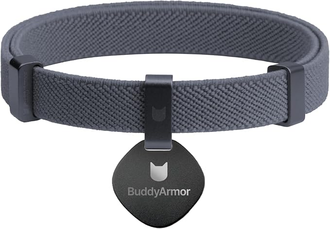 Safety Cat Collar and ID Tag Set - Elastic Quick Release, Non Breakaway Cat Collar Personalized Anodized Aluminum Engraved Pet Name Tag, Lightweight for Kitten and Small Large Cats