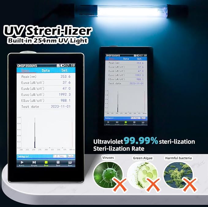 Aquarium Filter for 10-45 Gallon Tank, U-V Fish Tank Green Clean Machine Submersible Powerful Pump Canister Filter 158GPH for Pond Turtle Tank Saltwater Freshwater Crystal Clear Green Killing