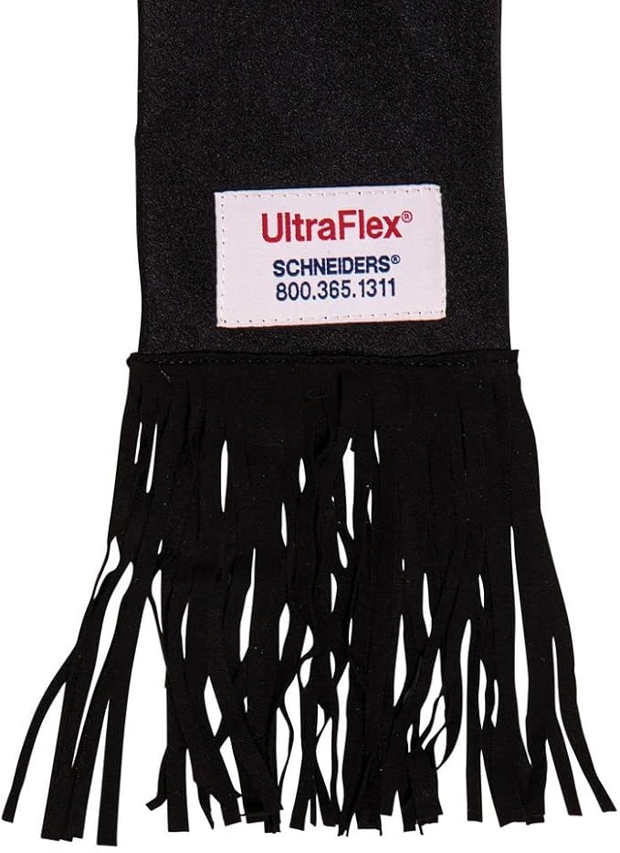 UltraFlex Tail Bag with Fringe | Color Black | Protects Horse Tails | Natural Feel Fringe | UV Protection | Easy to Clean | Stable Essential