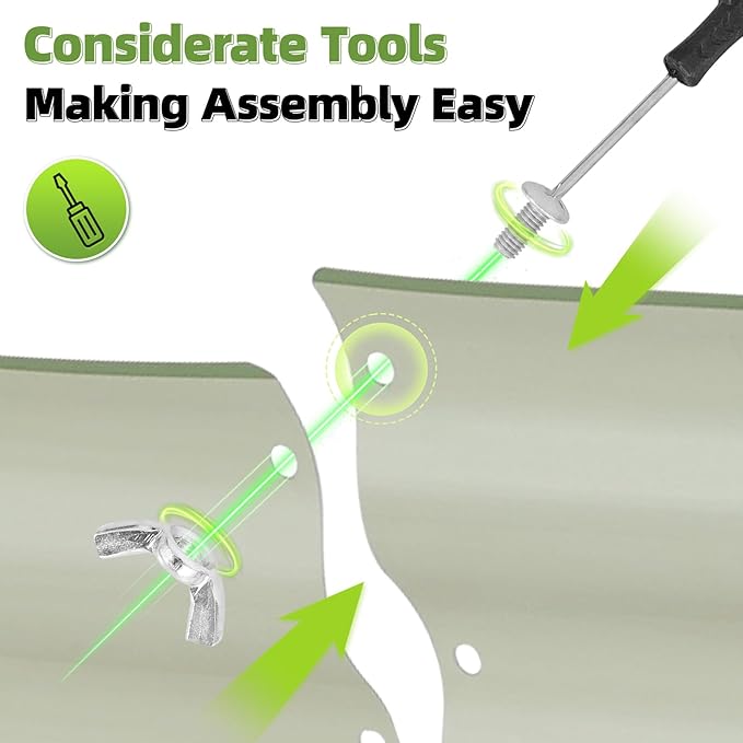 G GOOD GAIN Galvanized Metal Raised Garden Bed Kit - 4x2x1FT Outdoor Planter Box with Safety Edging and Gloves for Vegetables, Fruits, Flowers(White, 2PC)