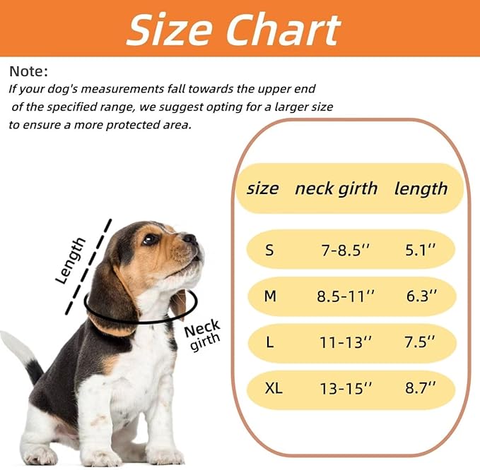 Soft Dog Cone Collar for Dogs After Surgery, Adjustable Dog Recovery Cone Collar for Medium Small Puppy Dogs and Cats to Stop Licking (Donut M)