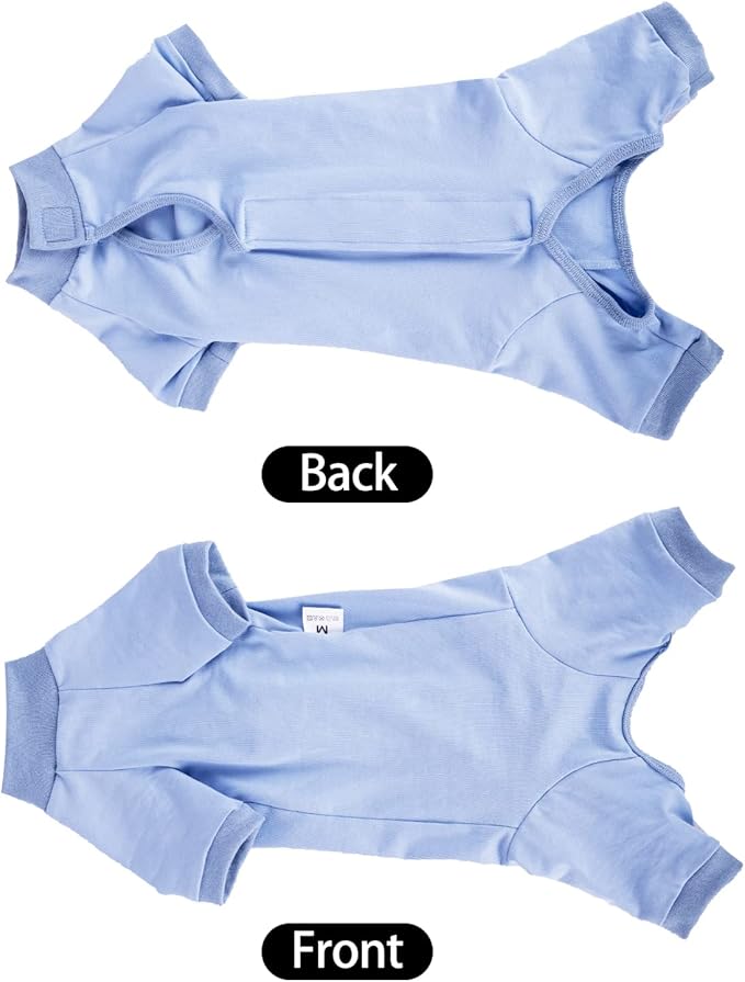 LIANZIMAU Cat Surgical Recovery Suit Professional for Male Female Dog Abdominal Wounds Cone E-Collar Alternative Anti-Licking Pet Surgical Recovery Pajama Suit Soft Fabric Onesie for Cats