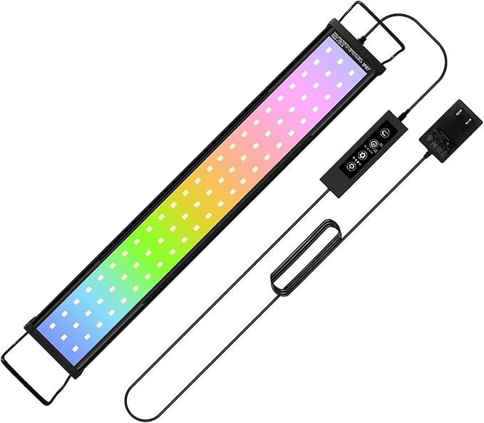 45W LED Aquarium Light for Plants,Full Spectrum Fish Tank Light with Timer,24/7 Lighting Cycle,Daylight Moonlight Mode Aquarium LED Light for 36 to 42 Inch Freshwater Planted Tank