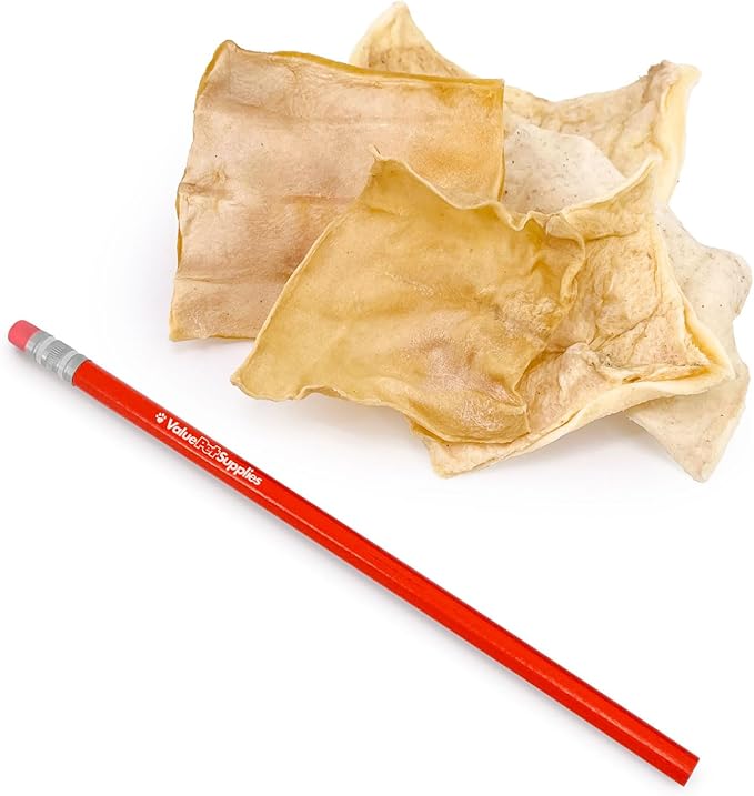 ValueBull USA Rawhide Chips, 4 Pound - Natural & Safe, USA Beef Hide, Long Lasting, Chemical Free, No Artificial Flavors