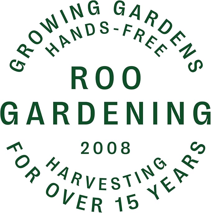 Roo Gardening Apron with Pockets & Harvesting, Picking Pouch - Adjustable, Water-resistant, Washable Canvas Cotton