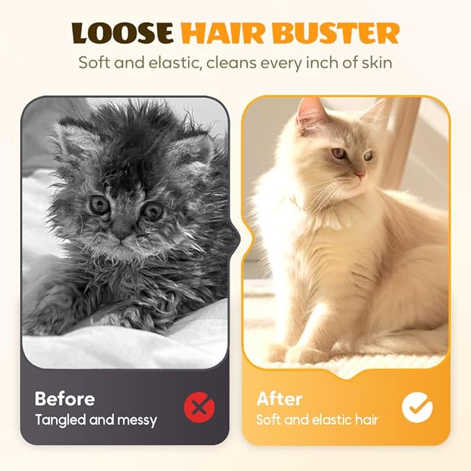 All-in-One Grooming Mist Glove for Pets, Cat Grooming Steam Gloves, Double Sided Pet Hair Remover Gloves for Clothes Furniture, Removal Glove Tool For Long Short Curly Dogs Cats Hair (Green)