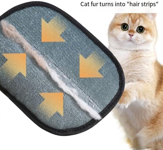 Static Pet Hair Removal Glove for Cats & Dogs, Efficient Grooming Gloves for Pet Hair, Cat Grooming Gloves for Hair Removal