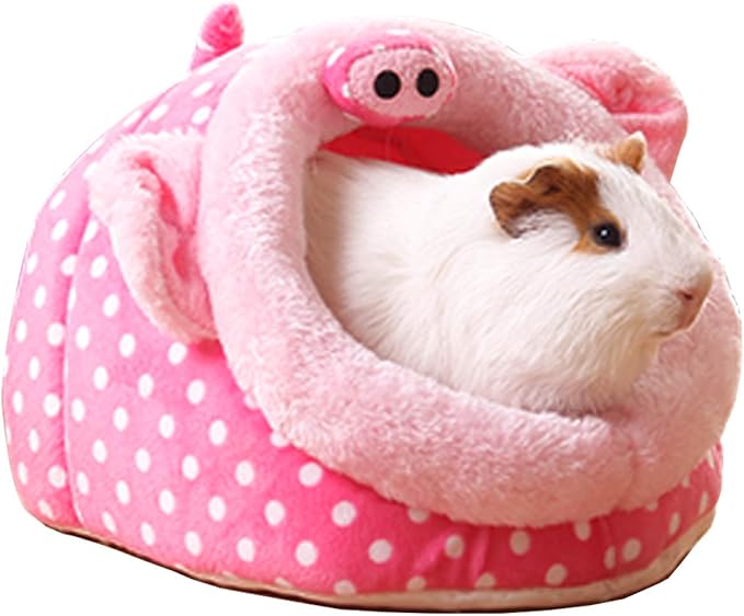 LEFTSTARER Guinea Pig Rat Bed and Hideout for Ferret Hedgehog Sleep and Hide, Hamster Small Pet Animals Supplies Toy Cage Accessories Nest
