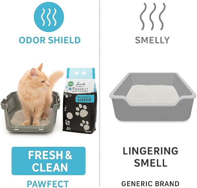 Marseille Soap Scented Cat Litter – 17.2 lb / 9L, Fast Clumping, Natural Odor Absorption, Lightweight Formula, Made with Turkish White Bentonite