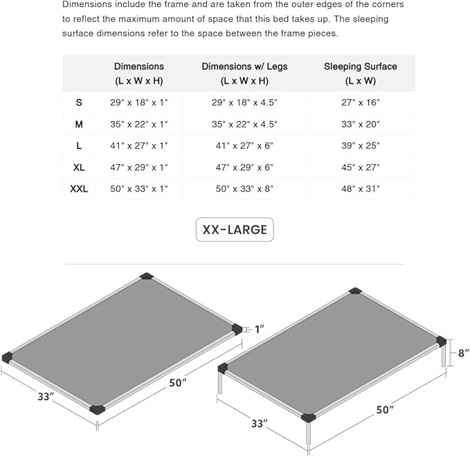 K9 Ballistics Chew Proof Armored Padded Dog Crate Bed, Virtually Indestructible, Legs Included (Blue, XX-Large (50" L x 33" W x 8" H))