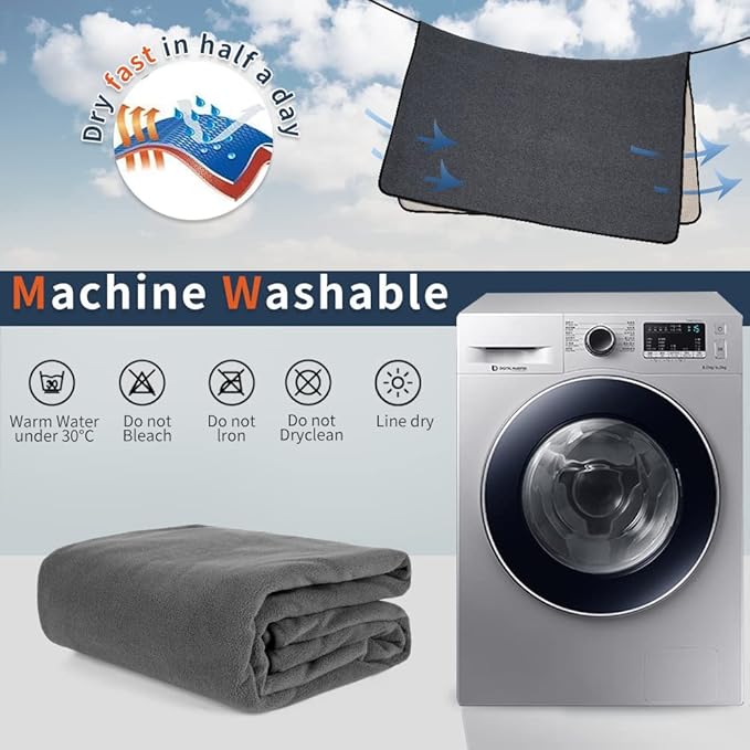 Washable Pee Pads for Dogs 65"x45"/72"x72" Extra Large Reusable Pee Pads Waterproof Pet Mat, Dog Playpen Mats for Puppy Training Whelping Playpen Pads