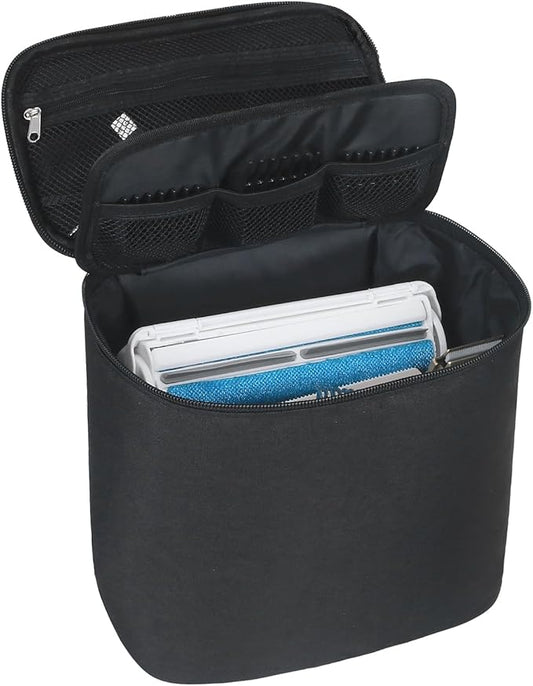 Pet Grooming Bag, Dog Cat Grooming Supplies Organizer Bag Pet Hair Removal Trimming Cleaning Tool Kit Storage Bag (Black)