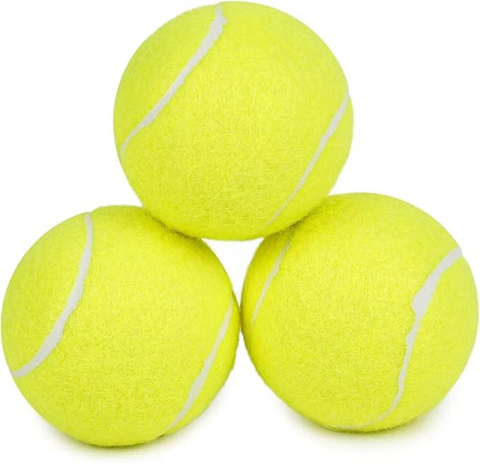 Prime Pets Tennis Balls for Dogs, 2.5 Inch Squeaky Dog Balls for Play & Fetch, Squeaky Tennis Balls for Medium, Large Dogs, Dog Toy Balls