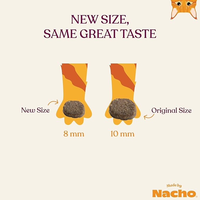 Made by Nacho Dry Cat Kibble 4lb Bag, High Protein and Grain-Friendly Premium Cat Food, Sustainably Caught Salmon and Pumpkin, Infused with Bone Broth for Hydration, Limited Ingredients, Single Bag