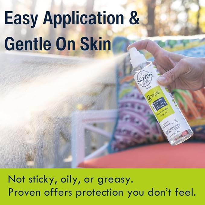 Proven Insect Repellent Spray, Keep Mosquitoes, Ticks and Flies Off, DEET Alternative Repellent, Up to 14-Hour Protection, Great for Camping or Hiking, 2 Ounce, Odorless Spray, 2 Pack