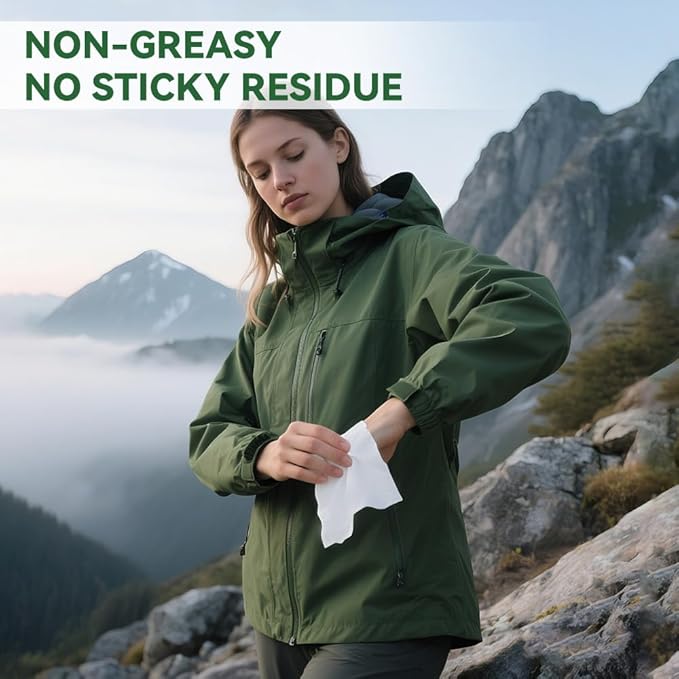 30 PCS Mosquito Repellent Wipes, Individually Wrapped Insect Repellent Wipes Made of Natural Plant-Based Essential Oils, Safe & Effective Insect Protection Perfect for Outdoor Activities, Long-Lasting