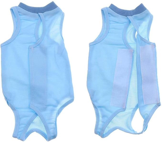 Cat Recovery Suit for Abdominal Wounds or Skin Diseases, Cat Onesie for Cats After Surgery Female Kitten Recovery Suit, Breathable E-Collar Alternative for Cats After Spay Anti Licking Wounds