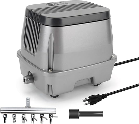 AquaMiracle Linear Air Pump, 635/950/1600/4000GPH Pond Bubbler Septic Air Pump, Energy-Efficient Pond Aerator for Outdoor Ponds, Aquariums, Hydroponics, Waste Treatment